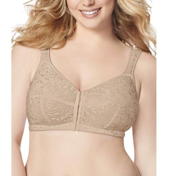 Just My Size Other - Just My Size Front Close Wire-Free Bra Nude Beige Sz 40DD